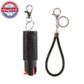 Black Bling-Bling Pepper Spray Keychain Set