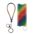 Rainbow Bling-Bling Stun Gun Keychain Set