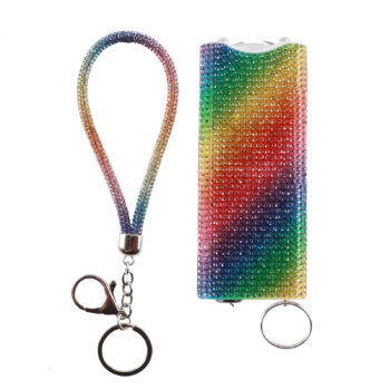 Rainbow Bling-Bling Stun Gun Keychain Set