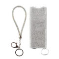 Silver Bling-Bling Stun Gun Keychain Set