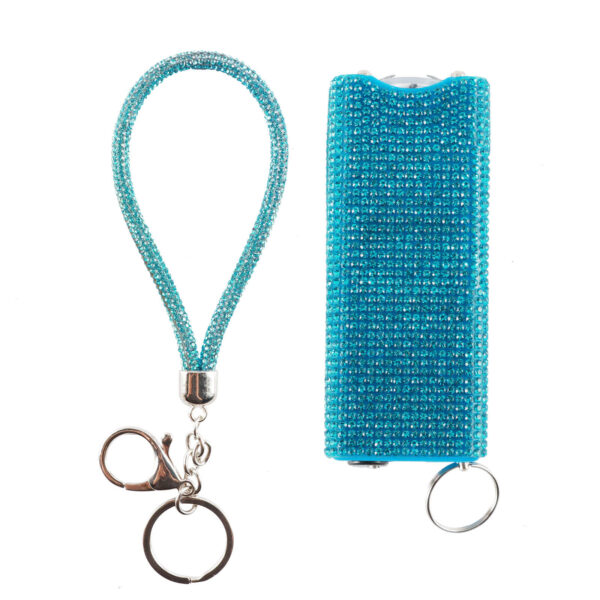 Blue Bling-Bling Stun Gun | Self Defense Keychain Set