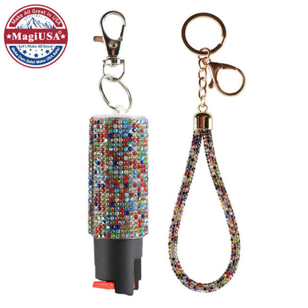 Mosaic Bling-Bling Pepper Spray | Self Defense Keychain Set