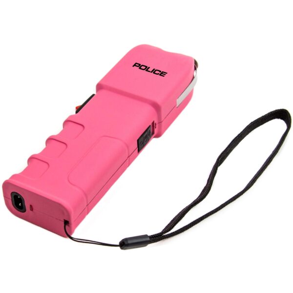 POLICE Stun Gun 928 Pink - Max Voltage Heavy Duty Rechargeable With LED Flashlight + Taser Case