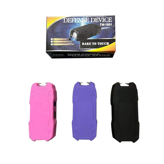 Mini Portable Colorful Women Ladies Self Defense Powerful High Voltage Flashlight Torch