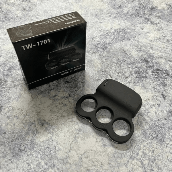 Police Military Knuckle High Power Strong Volt Voltage Shock Self Defense Electric Flashlight Torch