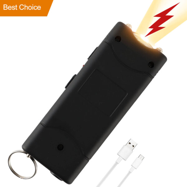 New Stylish Women's Lighter Multifunctional Square Portable Flashlight Keychain Direct Charging Windproof Ignition Tool