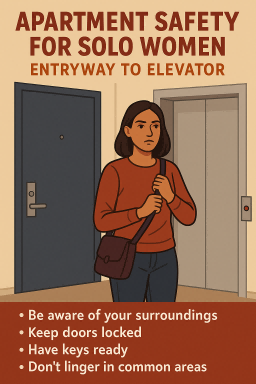 Apartment Safety for Solo Women: Entryway to Elevator