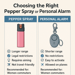 Choosing the Right Pepper Spray or Personal Alarm