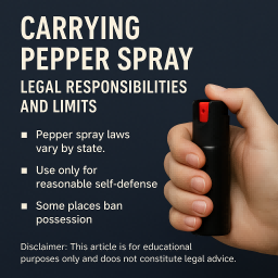 Carrying Pepper Spray: Legal Responsibilities and Limits