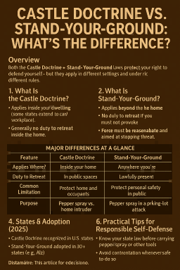 Castle Doctrine vs. Stand-Your-Ground: What’s the Difference?